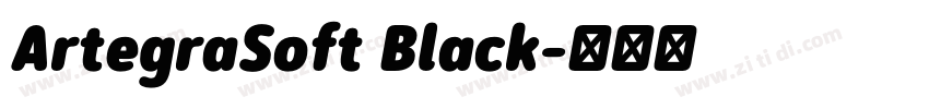 ArtegraSoft Black字体转换 ArtegraSoft Black字体转换